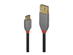 LINDY Câble Adaptateur USB 2.0 Type C vers A Anthra Line 0.15m