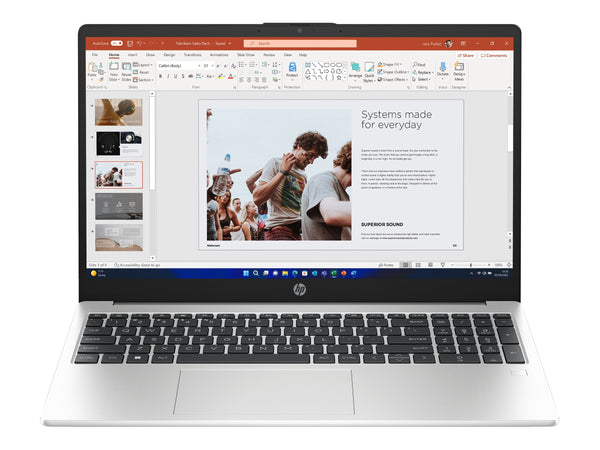 HP 255 G10 AMD Ryzen 5 7530U 15.6inch FHD 16GB 512GB SSD AMD Radeon Graphics W11H Silver 1/1/0