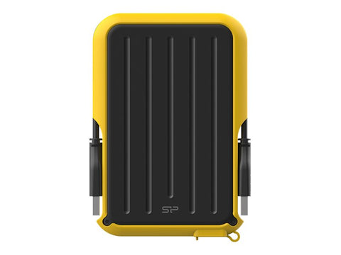 SILICON POWER External HDD Armor A66 2.5p 2To USB 3.2 IPX4 Yellow