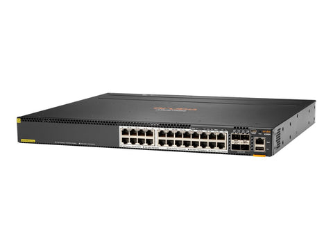 HPE Aruba 6300M Switch 24 Port Smart Rate 1/2.5/5GbE Class 6 PoE and 4 Port SFP56 Layer 3 Stackable 1U CX Mobile App NetEdit