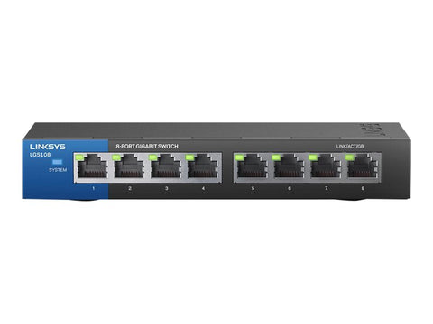 LINKSYS Switch 8 ports Gigabit - Boitier Métal - package retail