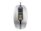 CHERRY MC 4900 Souris avec lecteur d empreinte digitale intégrée USB noire/argent