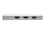 EATON TRIPPLITE USB-C Dock Triple Display HDMI VGA USB 3.2 Gen 1 USB-A Hub 100W PD Charging