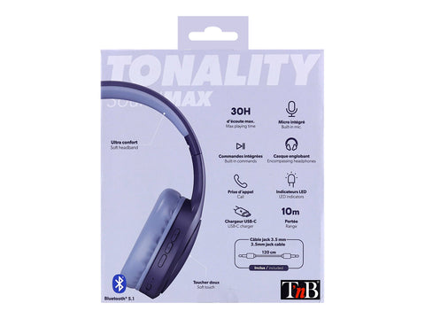 TNB TONALITY On-ear Bluetooth headphones