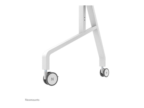 NEOMOUNTS FL50-575WH1 Support au sol mobile pour écran 65-110p - étagère multimédia incluse - installation rapide - TÜV