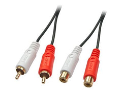 LINDY Audio Cable 2xRCA male/female 10m