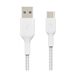 BELKIN Câble tressé USB-A USB-C 2m blanc