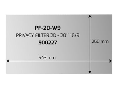 PORT DESIGNS PRIVACY FILTER 2D 20p