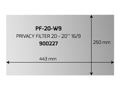 PORT DESIGNS PRIVACY FILTER 2D 20p
