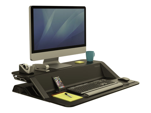 FELLOWES Plate-Forme Assis-Debout Lotus-Noir