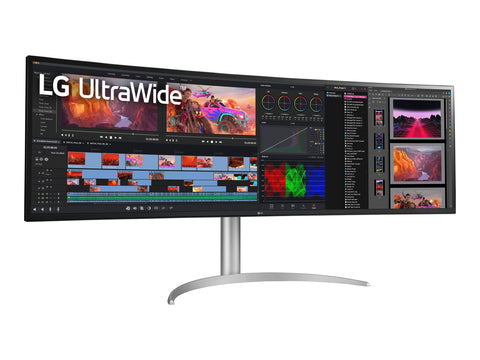 LG 49WQ95C-W.AEU Écran LED - incurvé - 49i - 5120 x 1440 UltraWide Dual QHD 144Hz - Nano IPS -400cd/m2- 5ms- 2xHDMI DP USB-C blanc