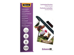 FELLOWES POCHETTES 10X15CM 80 MICRONS 25PK