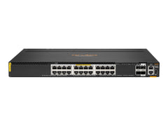 HPE Aruba 6300M Switch 24 Port Smart Rate 1/2.5/5/10G Class 6 PoE and 2 Port 50G and 2 Port 25G, Layer 3, Stackable, 1U, One Touch