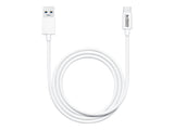 URBAN FACTORY 1M USB-A To USB-C Standard Cable PVC White