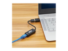 EATON USB-C USB-A to RJ45 Gigabit Ethernet Network Adapter 2xM/F USB 3.2 Gen 1 Black