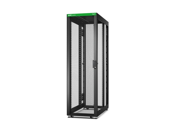 APC Easy Rack 42Ux600x1200 with Roof castors feet and 4Brackets No Side panels Bottom black