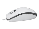 LOGITECH M100 Mouse full size right and left-handed optical 3 buttons wired USB
