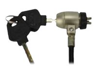 MCL Antivol double tête en câble à encoche système à clef 1.80m + 0.40m