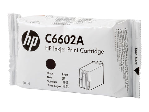 HP original TIJ 1.0 original Ink cartridge C6602A black standard capacity 1-pack