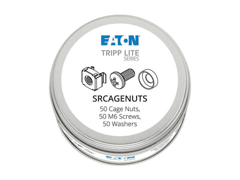 EATON TRIPPLITE SmartRack Square Hole Hardware Kit with 50 M6 screws and washers