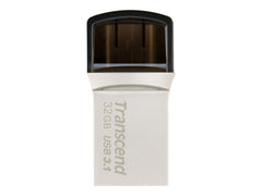 TRANSCEND 32Go Clé USB3.1 Gen 1- On The Go - Type A et C - Argentée