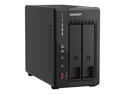 QNAP TS-253E-8G 2-bay desktop NAS Intel Celeron J6412 4C 2.0GHz burst 2.6GHz onboard 8Go RAM 2xHDMI 1.4b 2xM.2 2280 PCIe slots