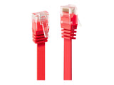 LINDY Cat.6 U/UTP Flat Cable 1m Red