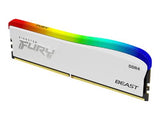 KINGSTON 8Go 3600MT/s DDR4 CL17 DIMM FURY Beast White RGB SE