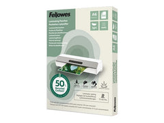 FELLOWES Pochettes de plastification A6 avec 50 pourcentage de contenu recyclé - usage léger mate lot de 100