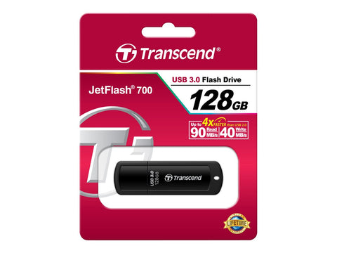 TRANSCEND 128Go JETFLASH 700 USB 3.0 black