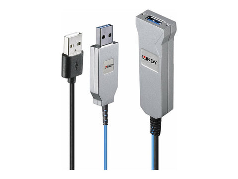 LINDY 30m Fibre Optic USB 3.0 Cable