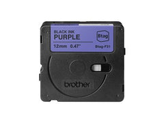 BROTHER 12MM Black on Purple BTAGF31