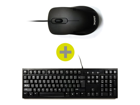 PORT DESIGNS pack keyboard + mouse BUDGET - WIRED - FR