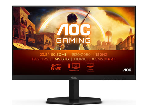 AOC 24G42E 24p Gaming Monitor 180Hz 1920x1080 1ms HDMI DP Black/Grey