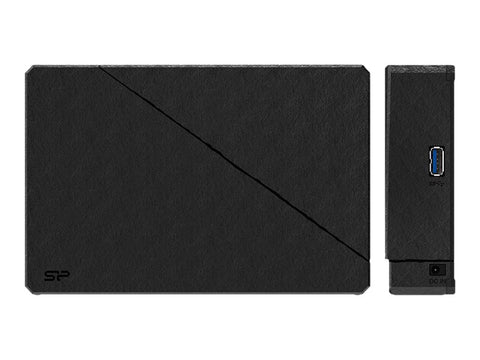 SILICON POWER External HDD Stream S07 6To 3.5p USB 3.2 adaptor EU Led light Black