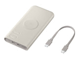 SAMSUNG Wireless External Battery 25W 10000mAh recycled materials Beige
