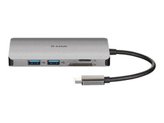D-LINK USB-C 8-en-1 HDMI SD /microSD