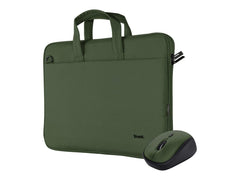 TRUST Bundle sacoche BOLOGNA 16p + souris sans fil YVI+ - Green