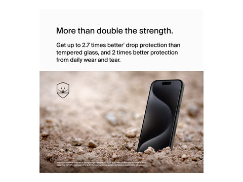 BELKIN ScreenForce Pro UltraGlass2 AM Screen Protection for iPhone 15 Pro