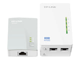TP-LINK AV500  300Mbps 2-port Wireless Powerline Extender KIT including 1 TL-WPA4220 1 TL-PA4010 500Mbps Powerline Plug and Play