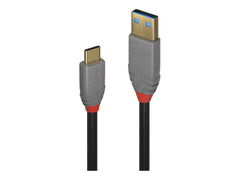 LINDY 3m USB 3.2 Type A to C Cable 5A PD Anthra Line
