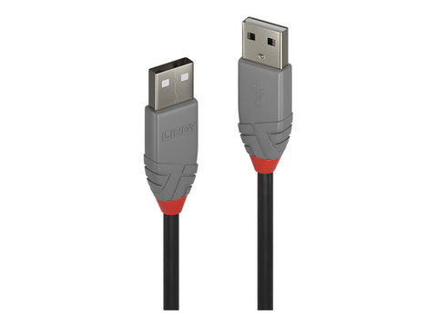 LINDY 5m USB 2.0 Type A Cable Anthra Line USB Type A Male to Male