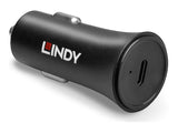 LINDY Single Port USB Type C Car Charger