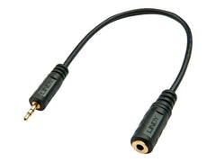 LINDY Audio Adapter Cable 2.5M/3.5F 20cm-Kabel 2.5mm M/3.5mm F
