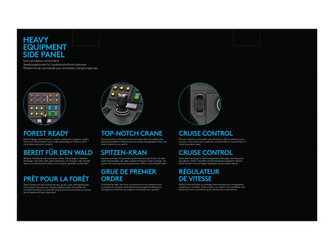 LOGITECH Heavy Equipment Side Panel Flight simulator controller wired for PC