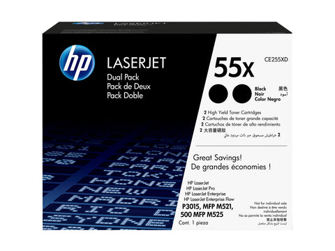 HP original LaserJet CE255XD original Toner cartridge black high capacity 2-pack