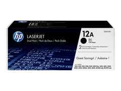 HP 12AD original Laserjet Toner cartridge Q2612AD black standard capacity 2 x 2.000 pages 2-pack