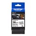 BROTHER TZEFX261 36mm Black on White FL
