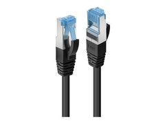 LINDY 0.5m Cat.6A S/FTP TPE Black