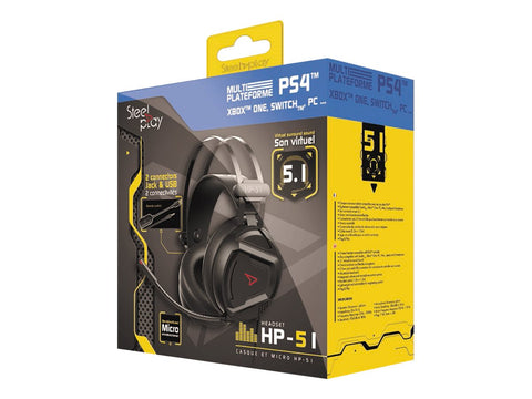 STEELPLAY Casque Filaire Son 5.1 HP51 Noir MULTI